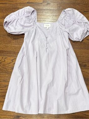 Cleobella Lilac Puff-Sleeve Kids Dress
